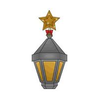 christmas lantern lamp illustration vector