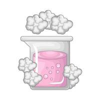 laboratory smoke potion bottle illustration vector