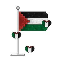 bandera Palestina ilustración vector