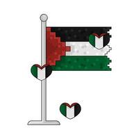 flag palestine illustration vector