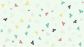 shape pattern organic colorfull background vector