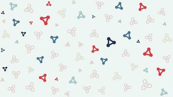 shape pattern organic colorfull background vector