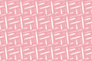 Endless pattern of abstract intertwined luminous element in trendy soft pink. Knitted neon 3D effect vector