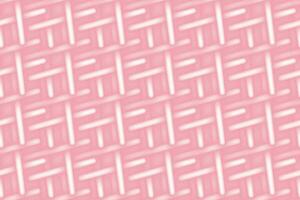 Endless pattern of abstract intertwined luminous element in trendy soft pink. Knitted neon 3D effect vector