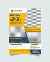 Clean Real Estate Creative Flyer Design Template l Property Sale Fyer Vector File A4 Size