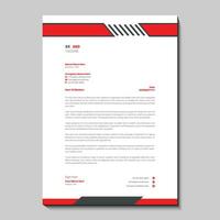 Vector modern company letterhead with green elements