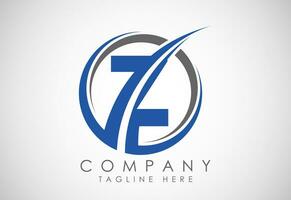 English alphabet Z with swoosh. Modern vector logotype for business and company identity