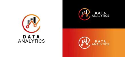 N letter data analysis logo design for data finance, investment icon vector design