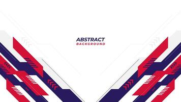 Modern abstract background design with red and blue shape on white background. Technology background vector