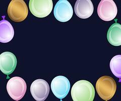 Balloon background collection, colorful and beautiful balloon background vector