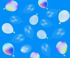 Balloon background collection, colorful and beautiful balloon background vector