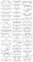 Vector graphic elements for design vector elements. Swirl elements decorative illustration