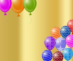 Balloon background collection, colorful and beautiful balloon background vector