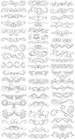 Vector graphic elements for design vector elements. Swirl elements decorative illustration