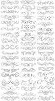 Vector graphic elements for design vector elements. Swirl elements decorative illustration