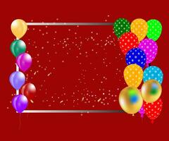 Balloon background collection colorful balloon for birthday and any party. vector