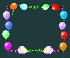 Balloon background collection, colorful and beautiful balloon background vector