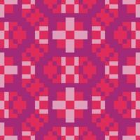 a pink and red pixel pattern with squares vector