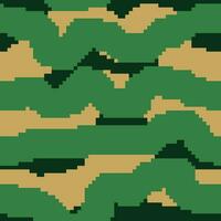 a pixel style background with green and brown stripes vector