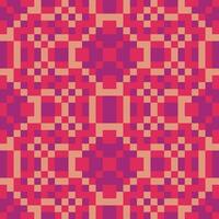 a pink and orange pixel pattern vector
