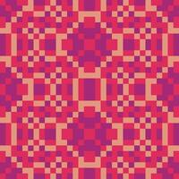 a pink and orange pixel pattern vector