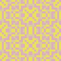 a yellow and pink checkered pattern vector
