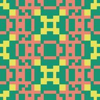 a green and yellow pattern with squares vector