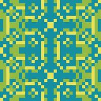 a green and yellow pattern with squares vector