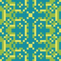 a green and yellow pattern with squares vector