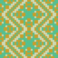 a green and orange pattern with squares vector
