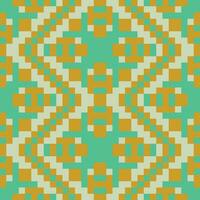 a green and orange pattern with squares vector