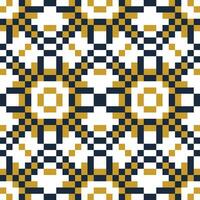 a pattern with squares and triangles in gold and blue vector