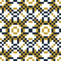 a pattern with squares and triangles in gold and blue vector