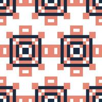 a pattern with squares and squares in pink and blue vector