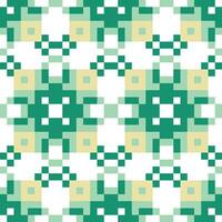 a green and white pixel pattern vector