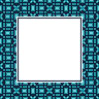 square frame with blue and black squares on a white background vector