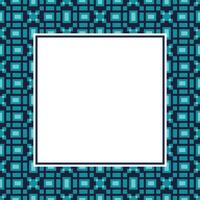 square frame with blue and black squares on a white background vector