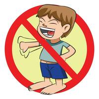 Stop bullying icon in vector. vector