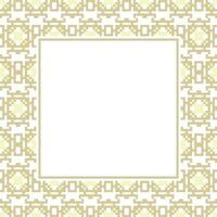 a square frame with a pattern on it vector