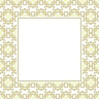 a square frame with a pattern on it vector