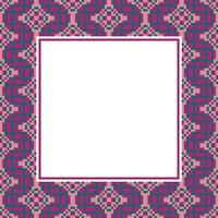 a square frame with a pattern on it vector