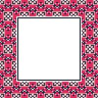 a square frame with a pattern of squares vector