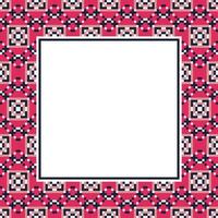 a square frame with a pattern of squares vector