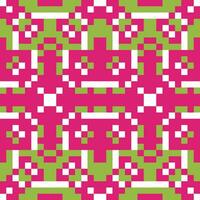 a pink and green pattern with squares vector