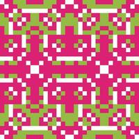 a pink and green pattern with squares vector