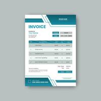 Pro vector minimalist invoice design.