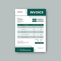 Corporate minimalist bill form design. vector