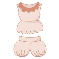 Clothes baby cute vector on white background