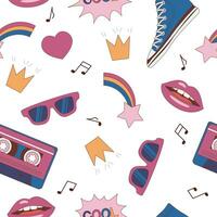 pop seamless pattern vector