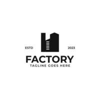 Factory Logo Design Concept Vector Illustration Symbol Icon